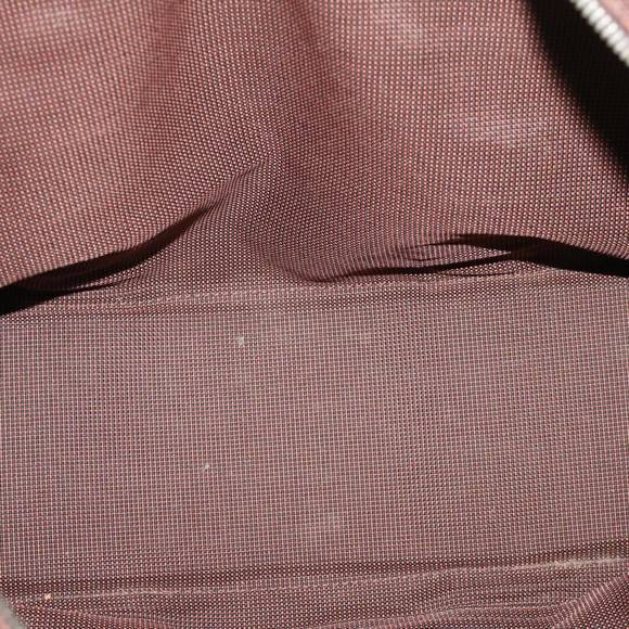 HERMES Her Line MM Hand Bag Canvas Brown Auth bs7825 - Picture 11 of 16